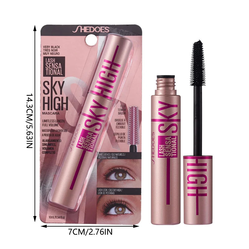 4D Mascara Lengthening Waterproof Thick Curling Lasting Eyelash Extension Black Mascara Natural Eyelash Enhance Cosmetics Makeup